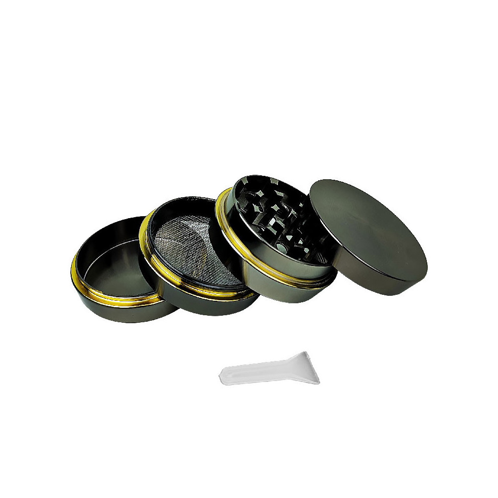 Grinder Drtička 4-dílná 52mm grey-gold