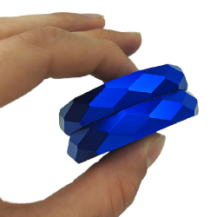 Drtička Grinder Alu 2-dílná 63mm Blue