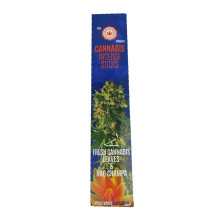 Cannabis Incense Sticks - Nag Champa a Dry Cannabis Leaves