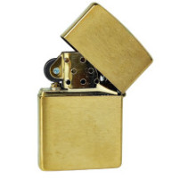 Zapalovač Zippo Brass Brushed gold