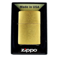 Zapalovač Zippo Brass Brushed gold
