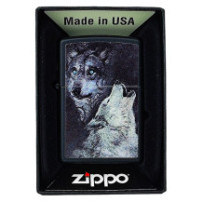 Zapalovač Zippo Wolf / Black Matt