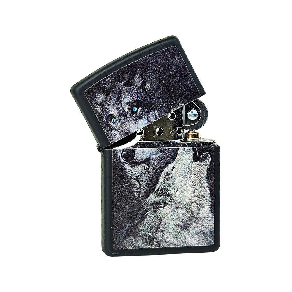 Zapalovač Zippo Wolf / Black Matt