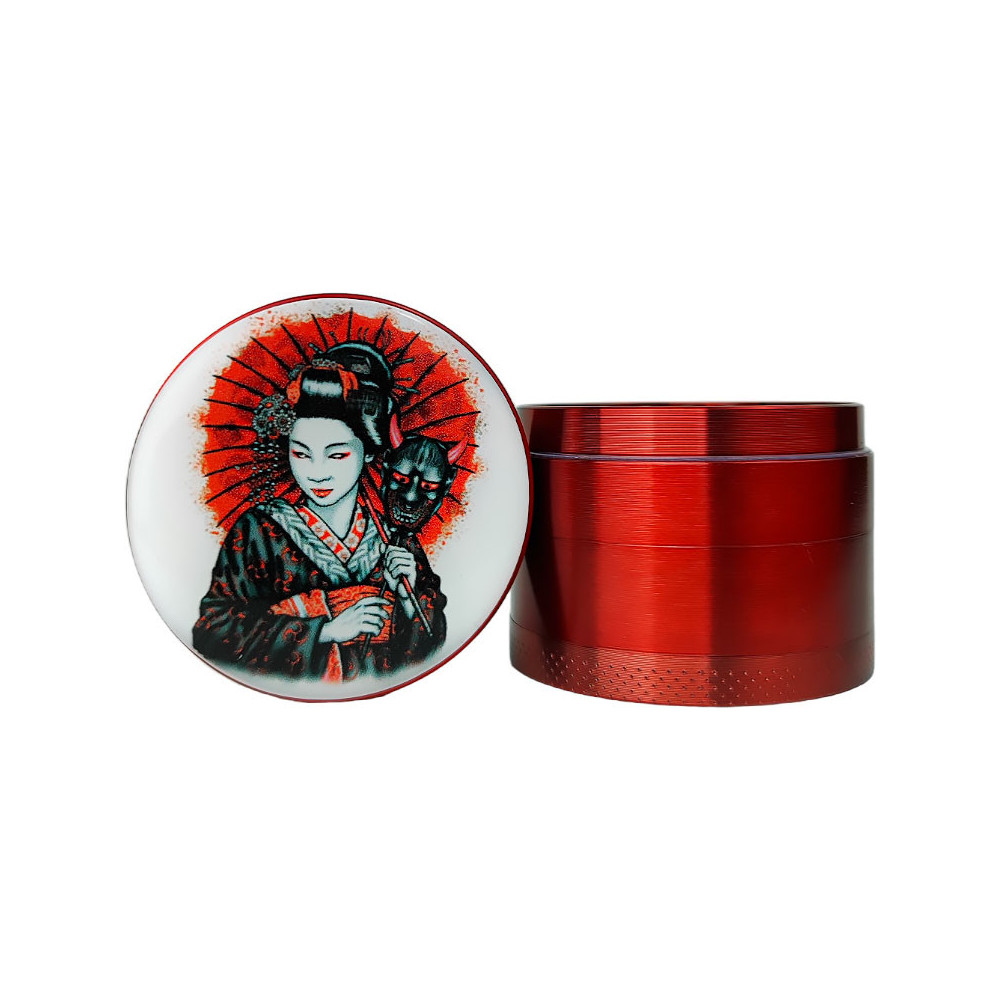 Grinder drtička Geisha červená 50mm