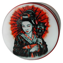 Grinder drtička Geisha červená 50mm