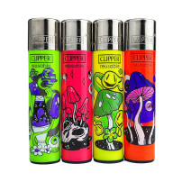 Zapalovač Clipper Série MELTING PSYCHO po 4 kusy