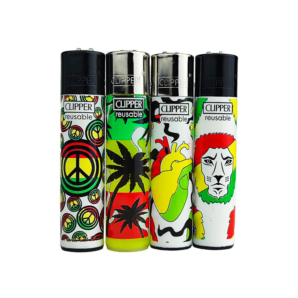 Zapalovač Clipper Série REGGAE LIFE po 4 kusy