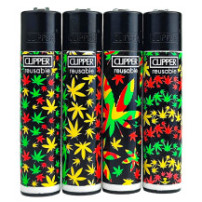 Zapalovač Clipper Série JAMAICAN PATTERN po 4 kusy