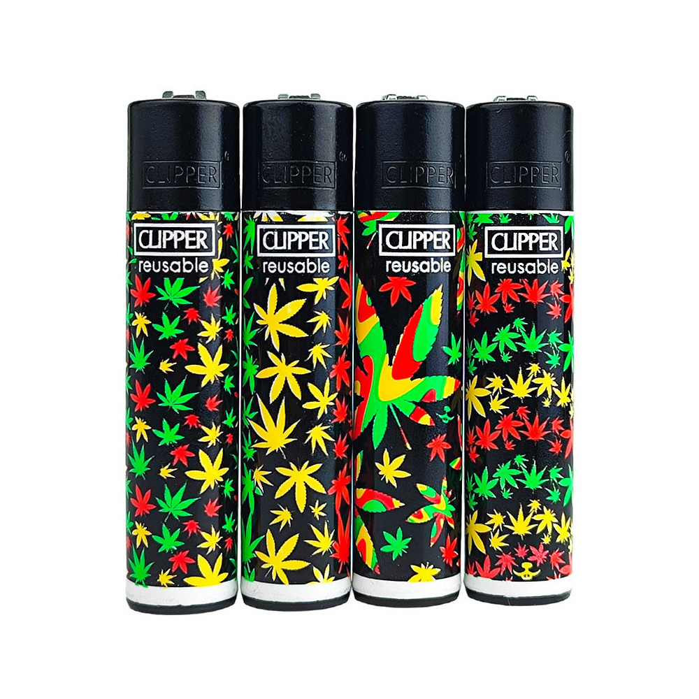 Zapalovač Clipper Série JAMAICAN PATTERN po 4 kusy