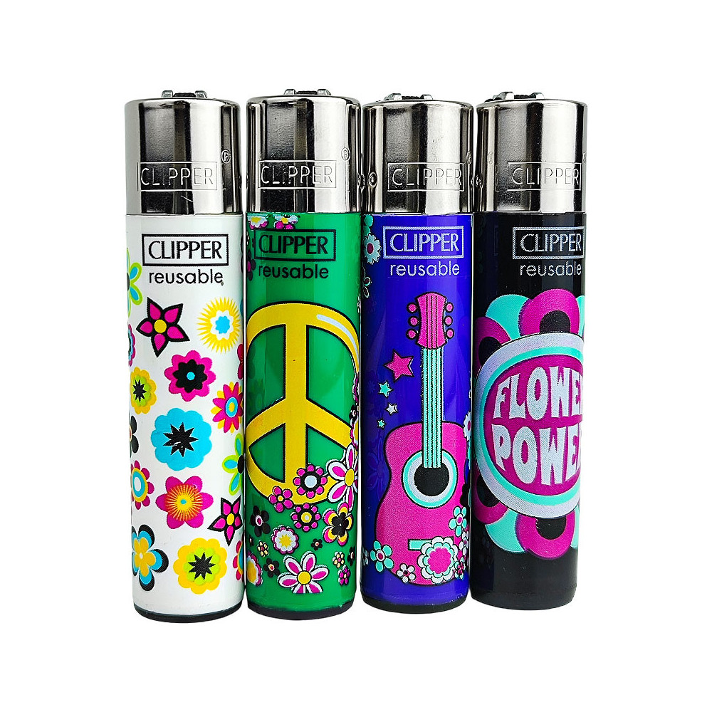 Zapalovač Clipper Série FREE SPIRIT po 4 kusy