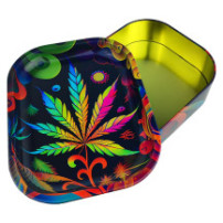 Roll Tray Box Colorful Leaf 18x14x5cm
