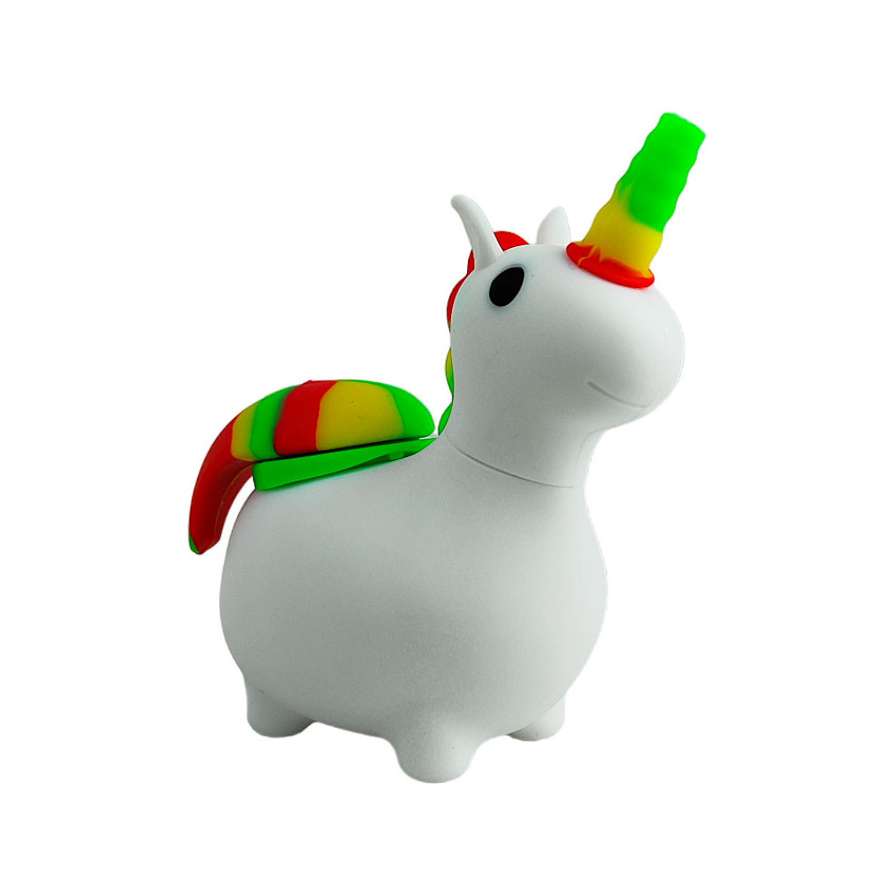 Bong Silicone White Unicorn