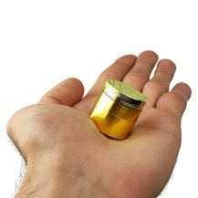 Grinder drtička zlatá Bar 3cm 4-dílná
