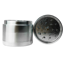 Grinder drtička Alum 55mm stříbrná