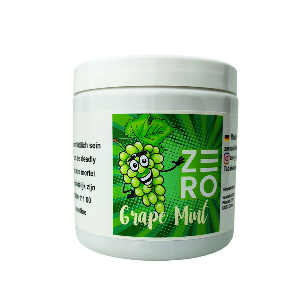 Příchuť do vodní dýmky bez nikotinu - ZERO - Grape Mint (hrozny, máta) 200g