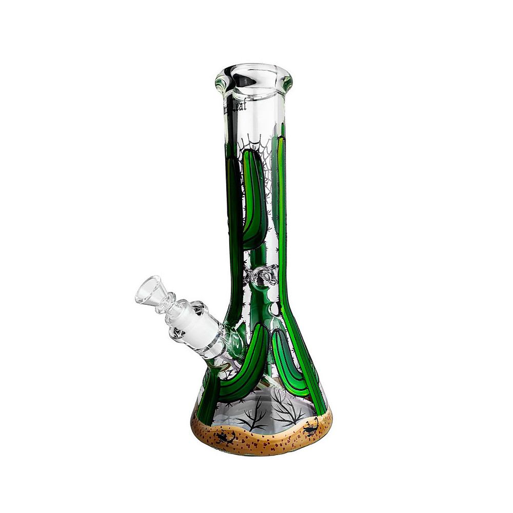 Bong sklo Black Leaf Kaktus malovaný 32cm