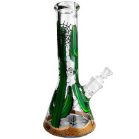 Bong sklo Black Leaf Kaktus malovaný 32cm