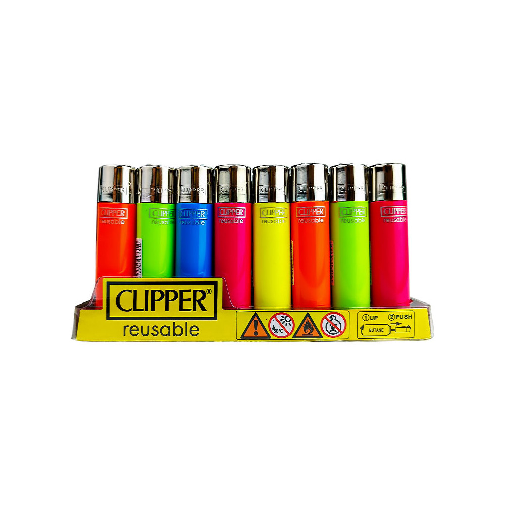 Zapalovač Clipper SOLID FLUO