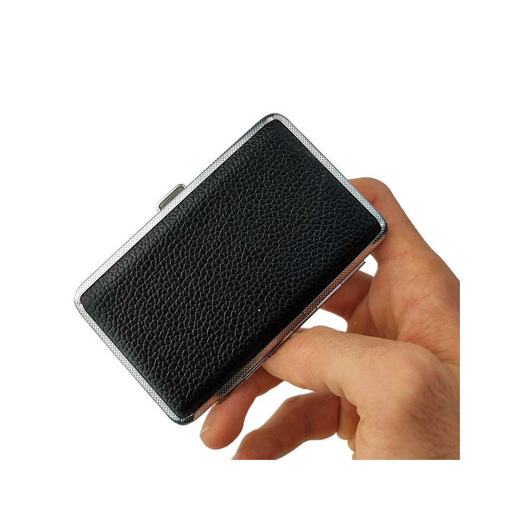 Pouzdro na cigarety black leather Slim