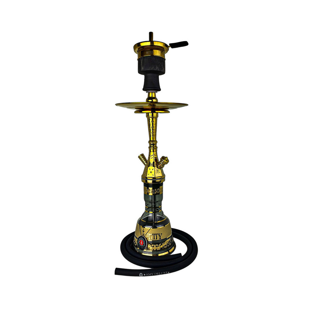 Vodní dýmka Amy Deluxe Mini Harfi Black - Gold 50 cm