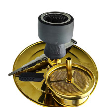 Vodní dýmka Amy Deluxe Mini Harfi Black - Gold 50 cm