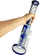Skleněné bongo 46cm - Modré