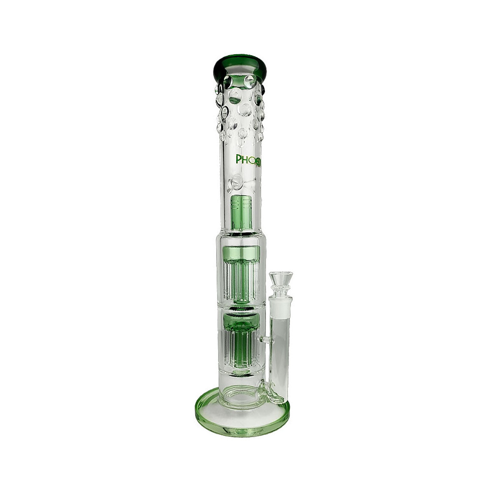 Skleněné bongo 46cm - Zelené