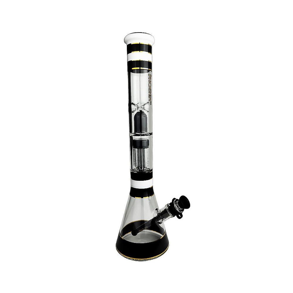 Skleněné bongo Phoenix 46cm - Černé