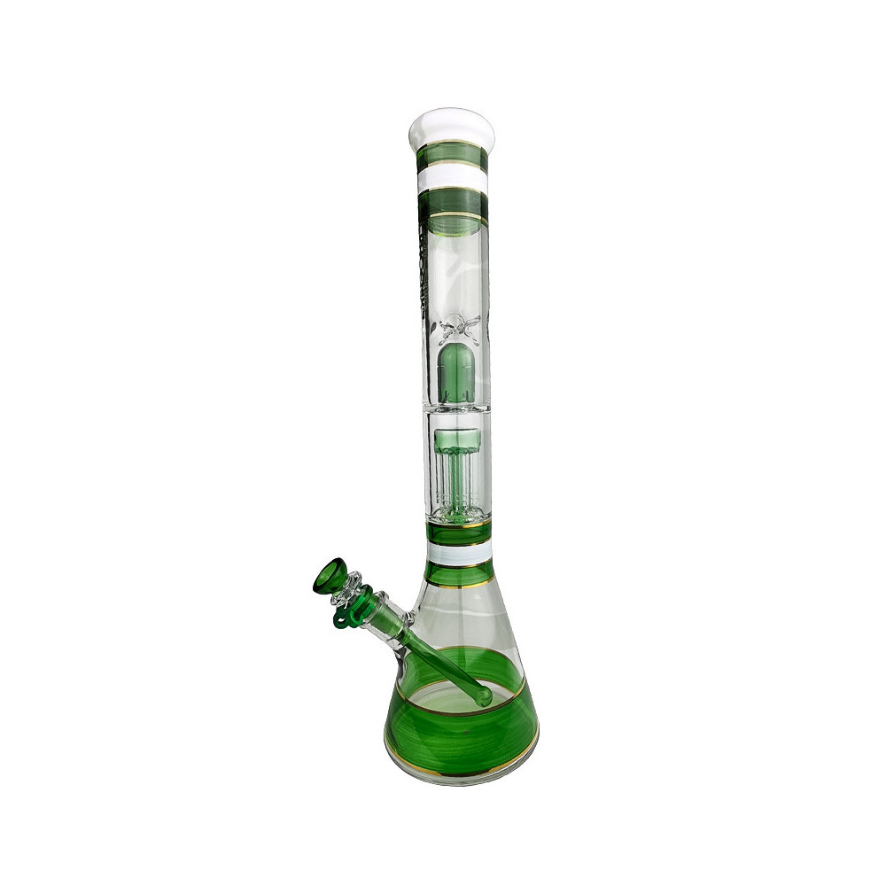 Skleněné bongo Phoenix 46cm - Zelené