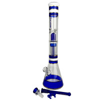 Skleněné bongo Phoenix 46cm - Modré