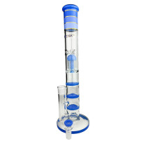 Bong Phoenix Triple Honeycomb 46cm - Modré
