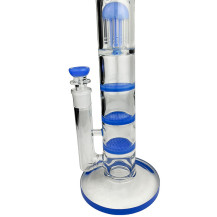 Bong Phoenix Triple Honeycomb 46cm - Modré
