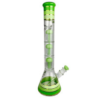 Skleněné bongo Phoenix 46cm - Mléčně zelené