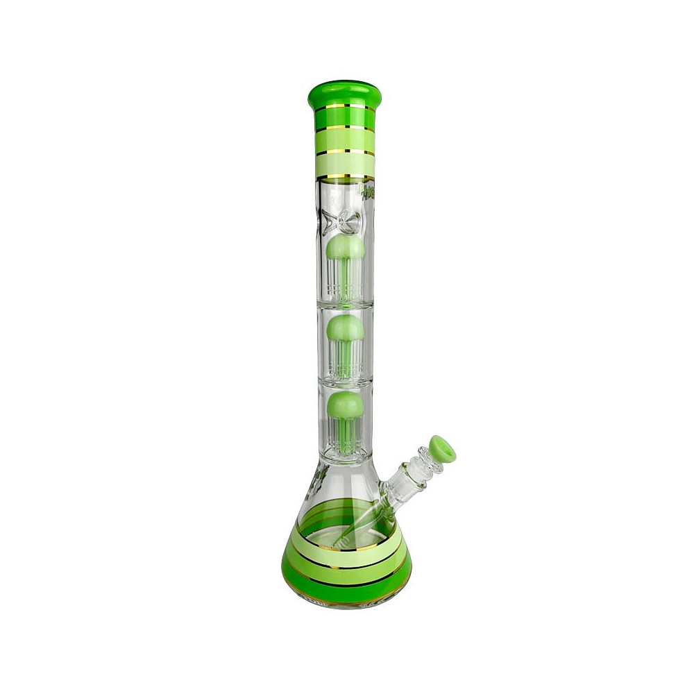 Skleněné bongo Phoenix 46cm - Mléčně zelené