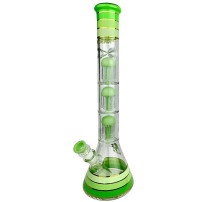 Skleněné bongo Phoenix 46cm - Mléčně zelené