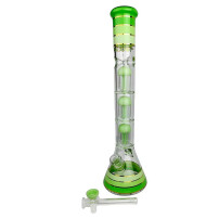 Skleněné bongo Phoenix 46cm - Mléčně zelené