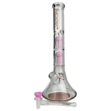 Skleněné bongo Phoenix 41cm - Růžové