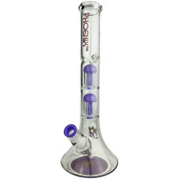 Skleněné bongo Phoenix 41cm - Fialové