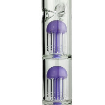 Skleněné bongo Phoenix 41cm - Fialové