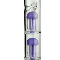 Skleněné bongo Phoenix 41cm - Fialové
