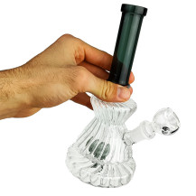 Skleněné bongo Swirl 21cm