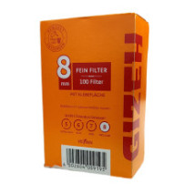 Cigaretové Filtry GIZEH 100ks Inhalt 8 mm