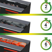 Smoke2u Toaster 2.0 - Rozpalovač pro vodní dýmku - délka rozpalování