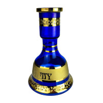 Vodní dýmka AMY Deluxe Mini Harfi - Černo-modro-zlatá - Váza