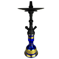 Vodní dýmka AMY Deluxe Mini Harfi - Černo-modro-zlatá