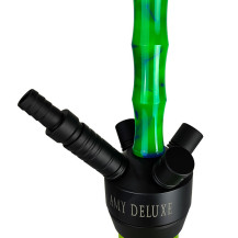 Vodní dýmka AMY Deluxe Dervish - Černo-zelená - adaptéry na hadice