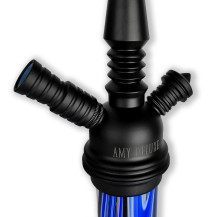Vodní dýmka Amy Deluxe Middle Zoom Blue - Adaptéry na hadici