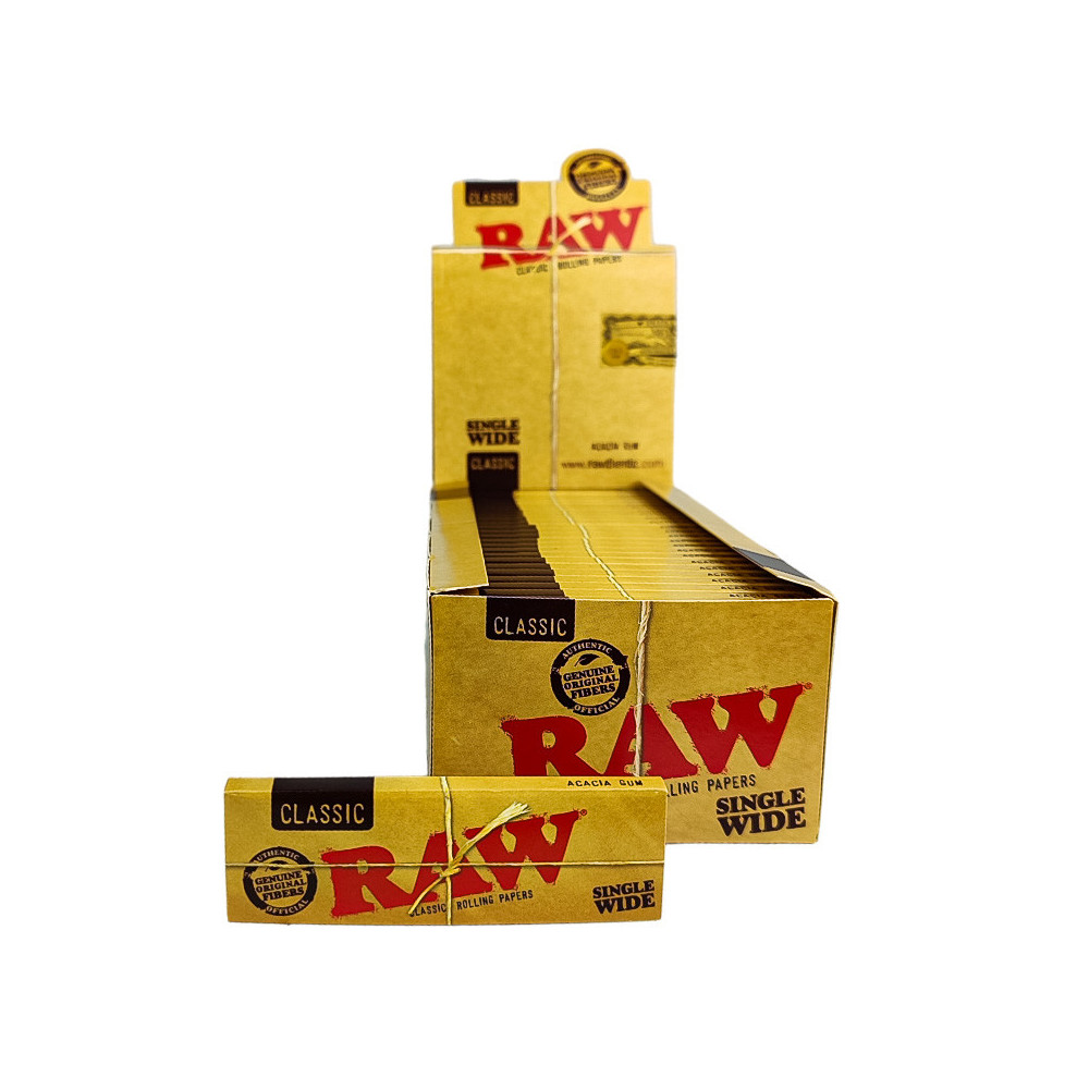 Papírky RAW - Single Wide s krabicí