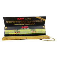 Papírky s filtry Raw Black Slim King Size otevřeno