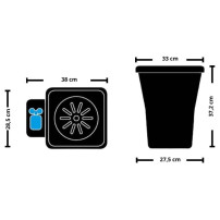 Aquavalve5 Autopot 1Pot XL - 2 květináče s nádrží 47 L - parametry